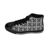 Grey Lattice High Tops - Mens