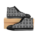 Grey Lattice High Tops - Mens