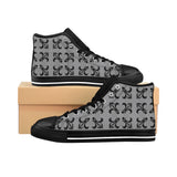Grey Lattice High Tops - Womens