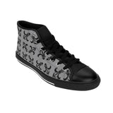 Grey Lattice High Tops - Womens