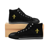 Black & Gold High Tops - Womens