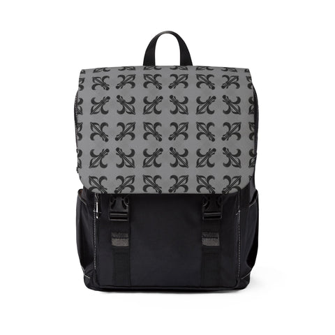 Grey Lattice Backpack